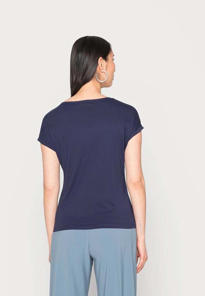 T-Shirt ANNA FIELD Anna Field Basic T-shirt Bleu Marine Femme | LHU-1839521